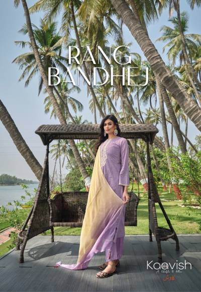 Rang Bandhej By Kaavish Fancy Cotton Summer Wear Salwar Kameez Collection